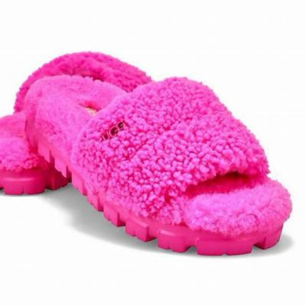 UGG Colette Curly Pink Slide Sandals Size 8 NIB - Picture 3 of 6